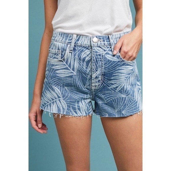 NWT Current/Elliott Ultra High Waist floral Shorts Sz 25 - Picture 1 of 8